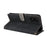 For TCL K70 SE 4G Case Wallet RFID Blocking PU Leather Phone Cover Stand with Strap - Black - 5