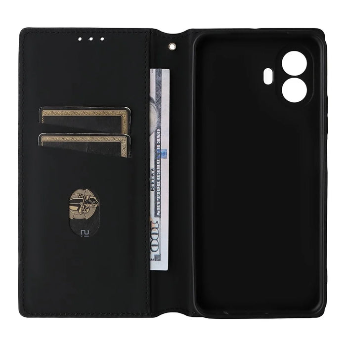 For TCL K70 SE 4G Case Wallet Rhombus Imprinted PU Leather Phone Cover - Silver - 2