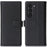 For Samsung Galaxy Z Fold6 5G Stand Case Litchi Texture Genuine Cow Leather Wallet Phone Cover RFID Blocking - Black - 1