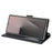 For Samsung Galaxy Z Fold6 5G Stand Case Litchi Texture Genuine Cow Leather Wallet Phone Cover RFID Blocking - Black - 3