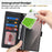 For Samsung Galaxy Z Fold6 5G Stand Case Litchi Texture Genuine Cow Leather Wallet Phone Cover RFID Blocking - Black - 7