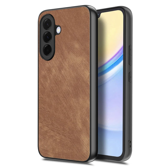 For Samsung Galaxy A27 5G Case Shockproof Slim Retro Leather Phone Back Cover - Brown - 1
