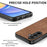 For Samsung Galaxy A27 5G Case Shockproof Slim Retro Leather Phone Back Cover - Brown - 3