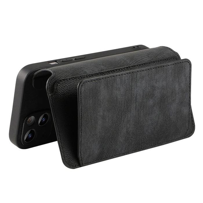 CASENEO for Samsung Galaxy A27 5G Case  MW-02 Detachable Magnetic Leather Flip Phone Cover - Black - 4