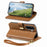 For Samsung Galaxy A27 5G Case Floral Leaf Pattern Multi Card Slots Zipper Leather Phone Cover with Wrist Strap - Brown - 3