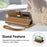 For Samsung Galaxy A27 5G Case Floral Leaf Pattern Multi Card Slots Zipper Leather Phone Cover with Wrist Strap - Brown - 5