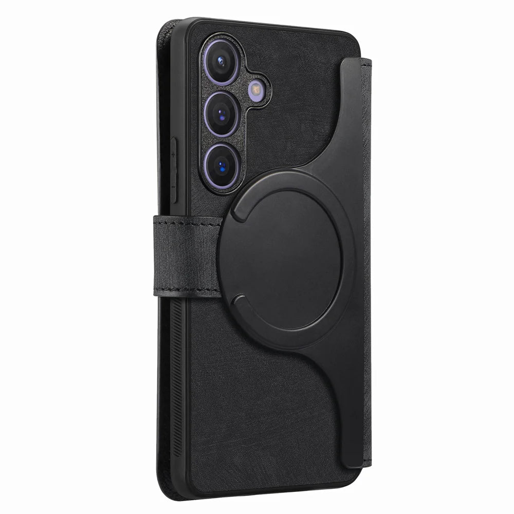 CASENEO for Samsung Galaxy A27 5G Magnetic Case  Detachable Leather Phone Wallet Cover - Black - 3