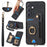 For Samsung Galaxy A27 5G Retro PU Leather Back Cover with RFID Blocking Card Holder - Black - 1