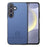 For Samsung Galaxy A27 5G Case Leather Phone Back Cover with Cloth Texture - Blue - 1