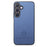 For Samsung Galaxy A27 5G Case Leather Phone Back Cover with Cloth Texture - Blue - 2