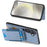 For Samsung Galaxy A27 5G Case with Card Holder Kickstand Leather Back Cover - Blue - 5