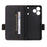 For Realme Note 80 4G Phone Case Leather Wallet Flip Phone Cover with Hardware Decor - Black - 5