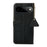 For Google Pixel 11 Pro XL Case RFID Blocking Genuine Cow Leather Phone Cover Litchi Texture - Black - 7