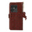 For Sony Xperia 1 VIII Case RFID Blocking Genuine Cow Leather Phone Case Ostrich Texture - Coffee - 7