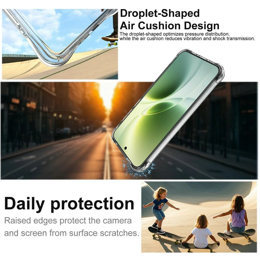 IMAK for vivo X300s 5G Magnetic Case Airbag Shockproof Protection TPU Phone Cover - Transparent - 7