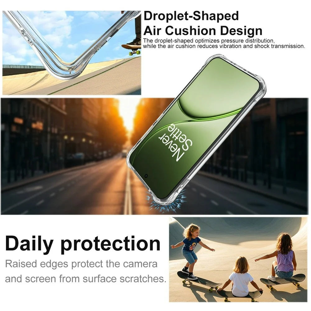 IMAK for OnePlus 15T 5G Magnetic Case Airbag Shockproof Protection TPU Phone Cover - Transparent - 7