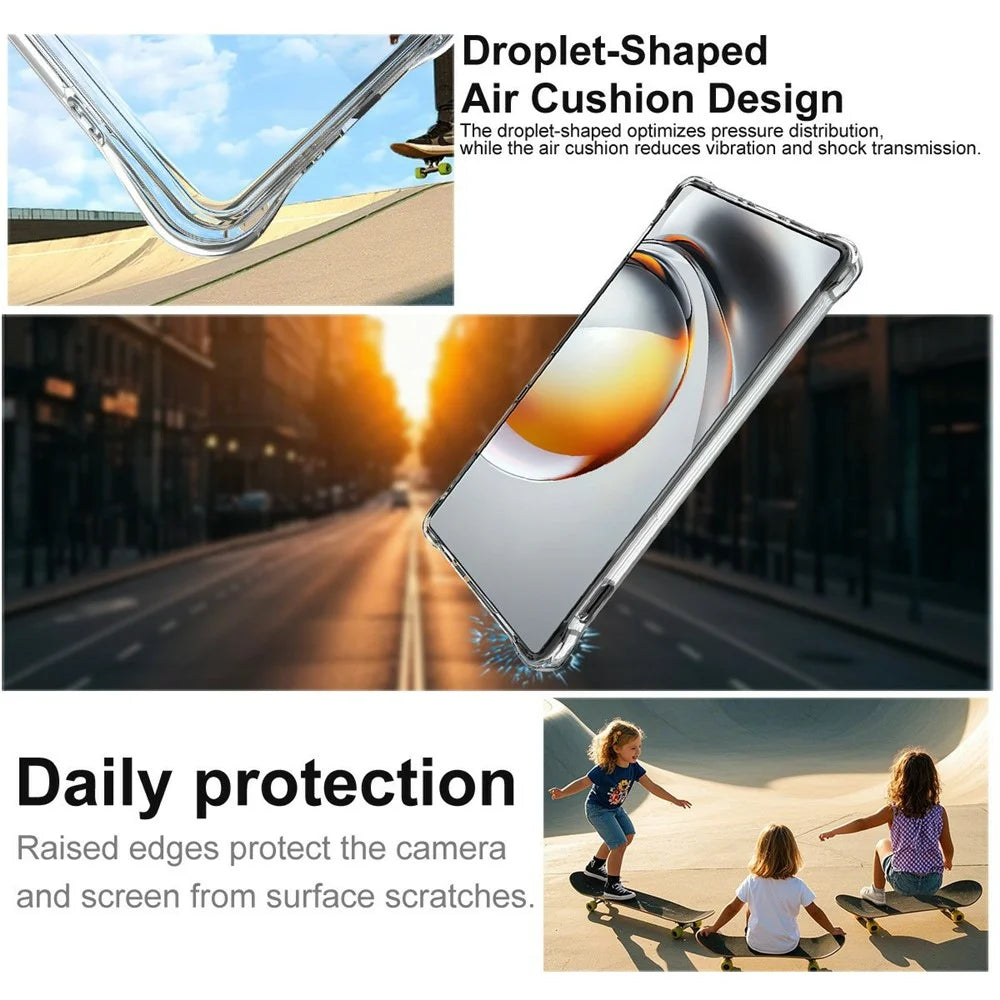 IMAK for ZTE nubia Z80 Ultra 5G Magnetic Case Airbag Shockproof Protection TPU Phone Cover - Transparent - 7