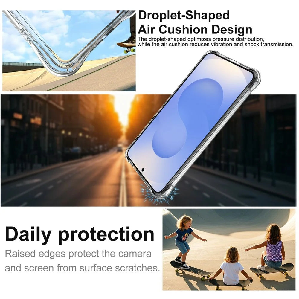 IMAK for Samsung Galaxy S26 Magnetic Case Airbag Shockproof Protection TPU Phone Cover - Transparent - 6