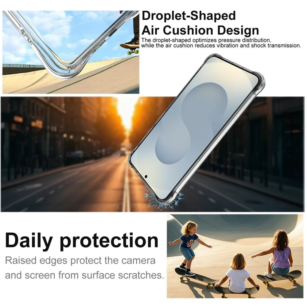 IMAK for Samsung Galaxy S26+ Magnetic Case Airbag Shockproof Protection TPU Phone Cover - Transparent - 6