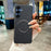 For Samsung Galaxy A27 5G Magnetic Case Litchi Texture PU Leather Coated PC + TPU Protective Phone Cover - Black - 1