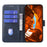 For Samsung Galaxy A27 5G Case Wallet Stand Magnetic Clasp Closure Calf Texture Leather Phone Cover - Blue - 3