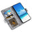 For Samsung Galaxy A27 5G Leather Case Marble Pattern Phone Wallet Stand Cover with Wrist Strap - Grey - 2