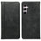 For Samsung Galaxy A27 5G Phone Case Hidden Magnetic Closure Calf Texture Leather Phone Cover - Black - 1