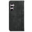 For Samsung Galaxy A27 5G Phone Case Hidden Magnetic Closure Calf Texture Leather Phone Cover - Black - 6