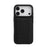 MELKCO For iPhone 17 Pro Case Genuine Cow Leather Coated PC Phone Cover - Black - 3