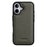 MELKCO For iPhone 17 Case Genuine Cow Leather Coated PC Phone Cover  - Grey - 2