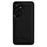 MELKCO For Samsung Galaxy S25 Case Genuine Cow Leather Coated PC Phone Cover - Black - 1
