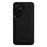 MELKCO For Samsung Galaxy S24+ Case Genuine Cow Leather Coated PC Phone Cover - Black - 1