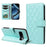 For Google Pixel 11 Pro Wallet Case Rhombus Leather Phone Cover with Strap - Green - 3