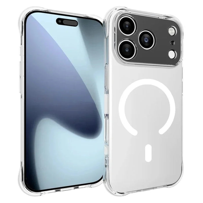 WANLONFENG for iPhone 17 Pro  TM1 Series 2.0mm Magnetic Case Clear TPU Phone Back Cover - Transparent - 1