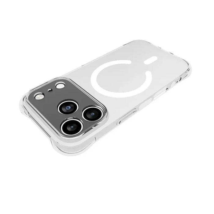 WANLONFENG for iPhone 17 Pro  TM1 Series 2.0mm Magnetic Case Clear TPU Phone Back Cover - Transparent - 3