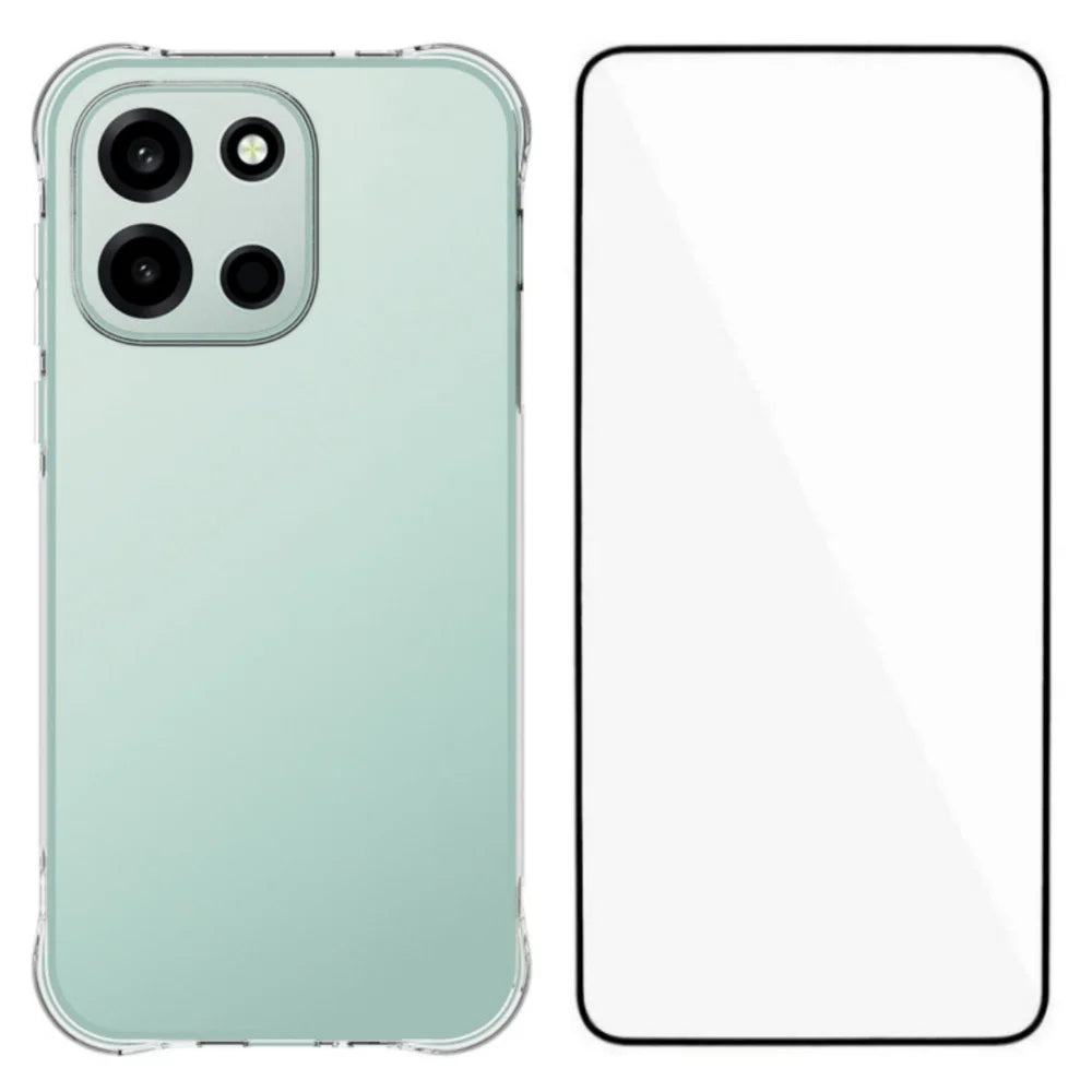 WANLONFENG for OnePlus Nord 6 5G  WL Series Case 2.0mm TPU Phone Cover with Tempered Glass Film - Transparent - 1