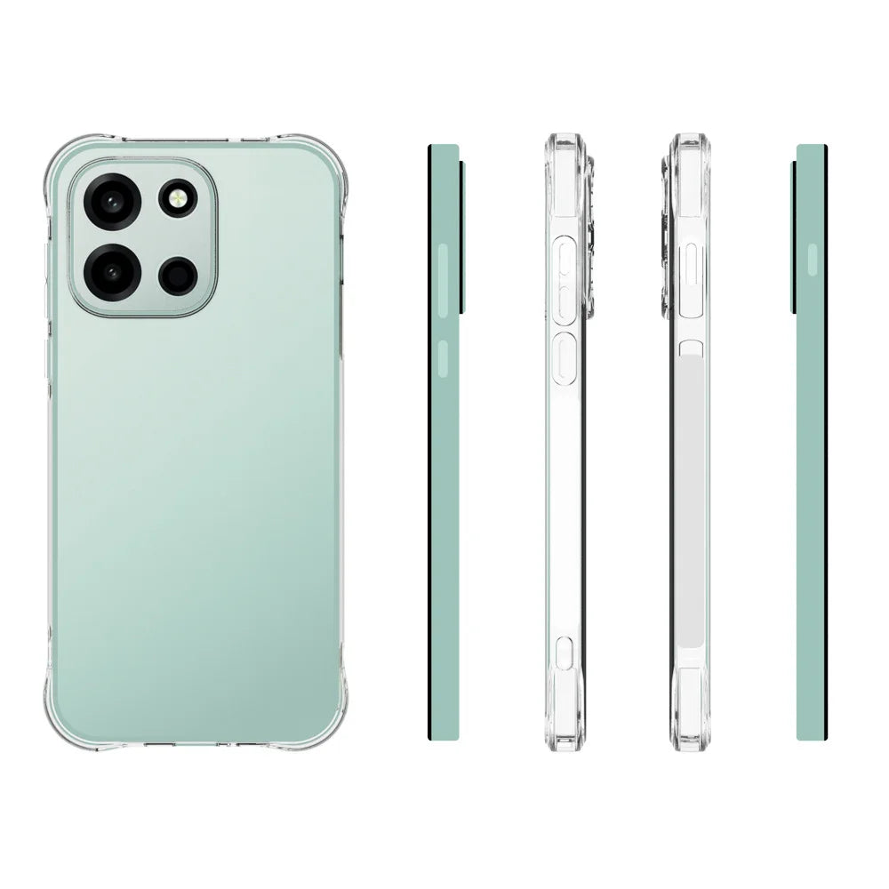 WANLONFENG for OnePlus Nord 6 5G  WL Series Case 2.0mm TPU Phone Cover with Tempered Glass Film - Transparent - 6
