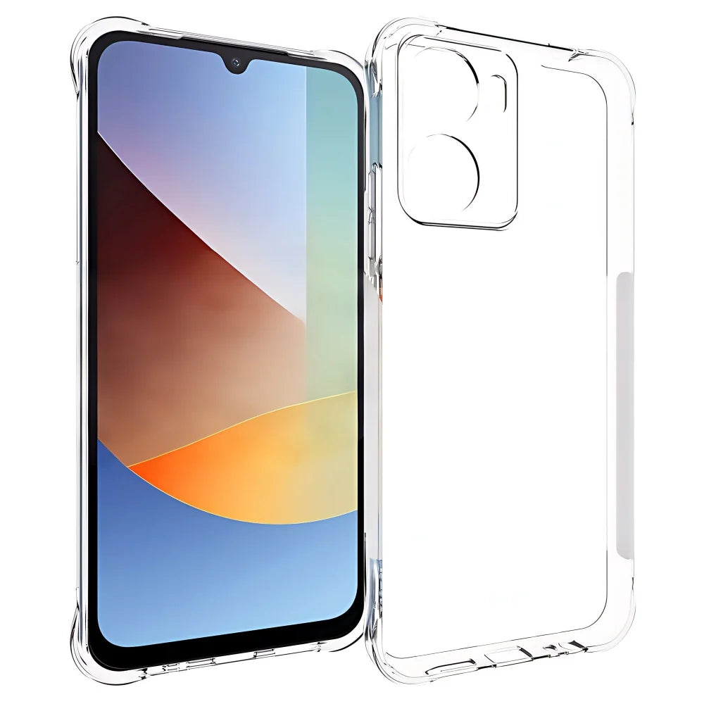 WANLONFENG for Xiaomi Redmi 15a 5G  WL2 Series TPU Case 2.0mm Phone Cover with 2Pcs Tempered Glass Films - Transparent - 2