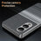 For Samsung Galaxy S25 Edge Case Card Slot View Window Gradient Color Checkered Pattern Leather Phone Cover - Black - 6