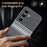 For Samsung Galaxy S23 FE Case Card Slot View Window Gradient Color Checkered Pattern Leather Phone Cover - Black - 4