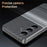 For Samsung Galaxy S23 FE Case Card Slot View Window Gradient Color Checkered Pattern Leather Phone Cover - Black - 6