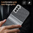 For Samsung Galaxy S22 5G Case Card Slot View Window Gradient Color Checkered Pattern Leather Phone Cover - Black - 4