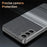 For Samsung Galaxy S22 5G Case Card Slot View Window Gradient Color Checkered Pattern Leather Phone Cover - Black - 6