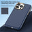 For iPhone 15 Pro Max Case Compatible with MagSafe Carbon Fiber Texture Shockproof Leather TPU PC Protective Cover - Sapphire - 3