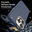 For iPhone 15 Pro Max Case Compatible with MagSafe Carbon Fiber Texture Shockproof Leather TPU PC Protective Cover - Sapphire - 5