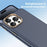 For iPhone 15 Pro Max Case Compatible with MagSafe Carbon Fiber Texture Shockproof Leather TPU PC Protective Cover - Sapphire - 6
