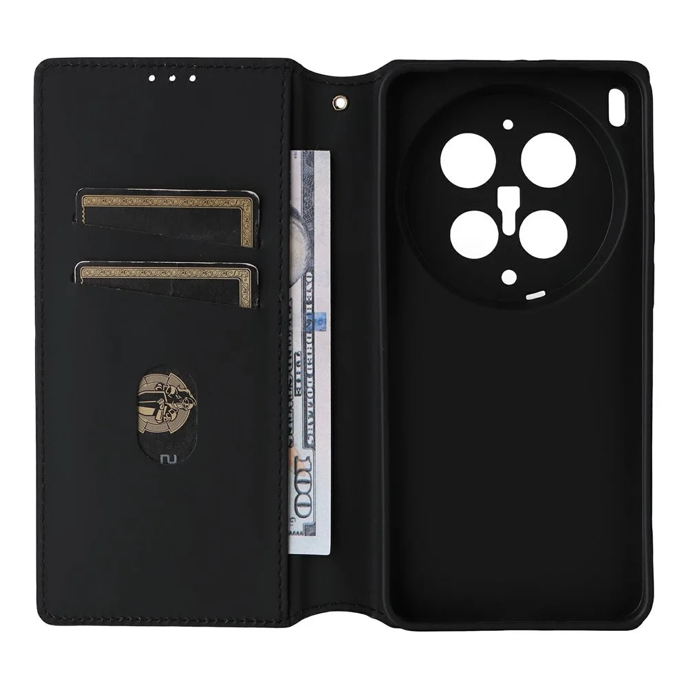 For vivo X300 Ultra 5G Case Wallet Rhombus Imprinted PU Leather Phone Cover - Silver - 3