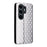 For Blackview Wave 10 Case Wallet Rhombus Imprinted PU Leather Phone Cover - Silver - 7