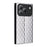 For Blackview Wave 7C Case Wallet Rhombus Imprinted PU Leather Phone Cover - Silver - 7