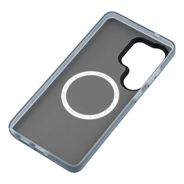 YOUNGKIT For Samsung Galaxy S26 Ultra Magnetic Case Pixel Camouflage 2.0 Shockproof TPU PC Phone Back Cover - Black - 7